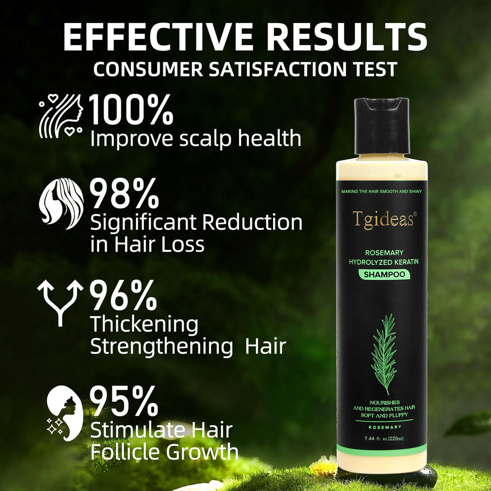 Hair texture after using Tgideas rosemary shampoo looks smoother