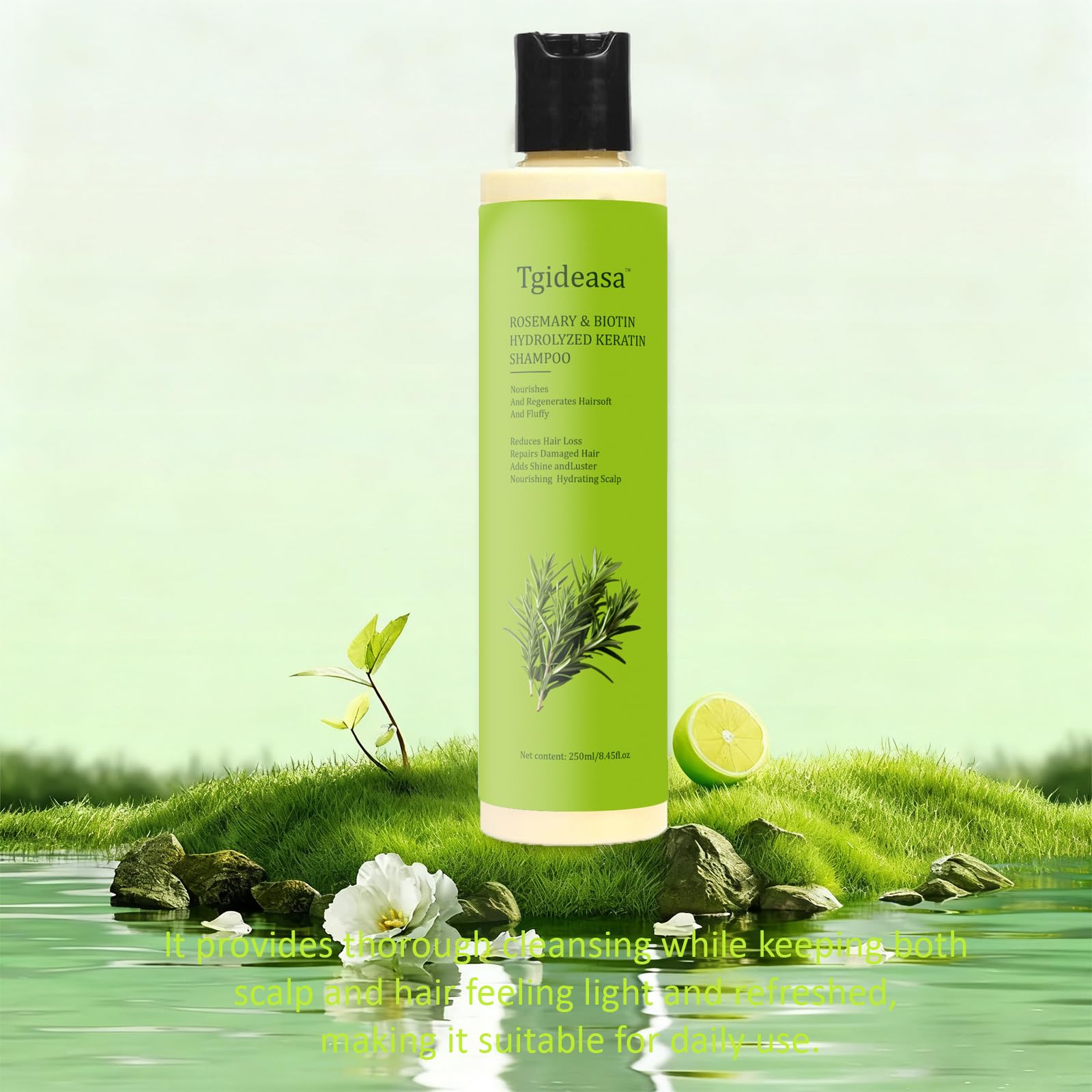 TGIDEASA Application tips for easy daily styling with Rosemary Shampoo