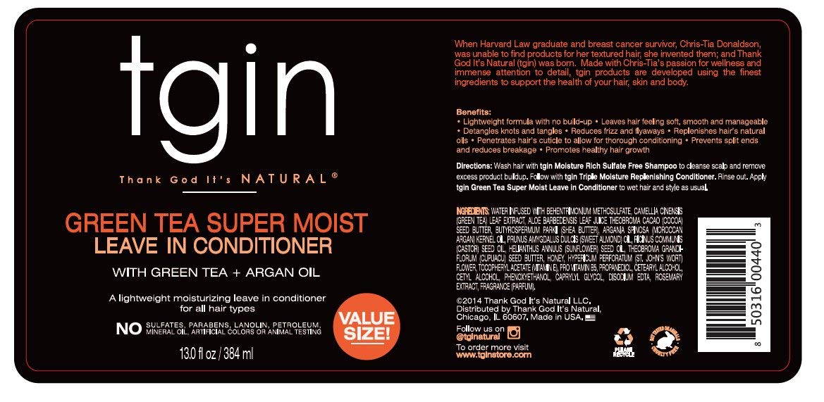 13oz bottle of tgin leave-in conditioner for long-lasting moisture