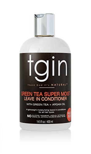 tgin Green Tea Leave-In supports frizz control during styling