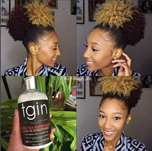 tgin Green Tea Leave-In nourishes with shea butter and argan oil for healthy-looking hair