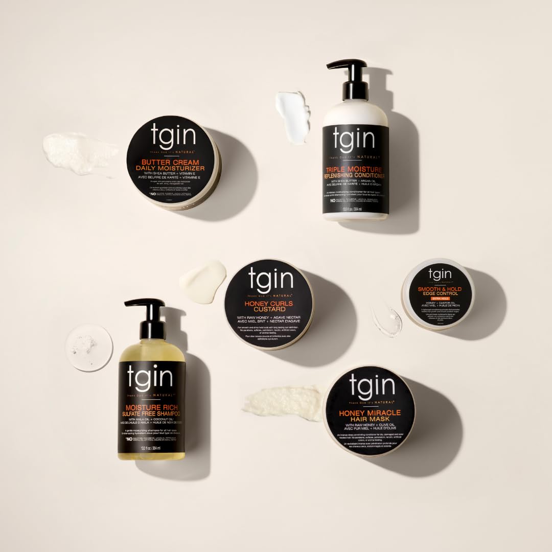 tgin Hair care set usage scenario—curly, wavy, and color-treated hair