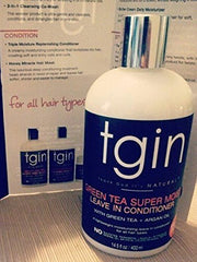 The tgin leave-in provides curl definition and smoothness for defined hair