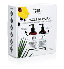 tgin Miracle RepaiRx conditioner bottle for smoothing and restoring moisture.