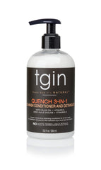 Thank God It's Natural tgin Quench co-wash bottle front delivering curl hydration