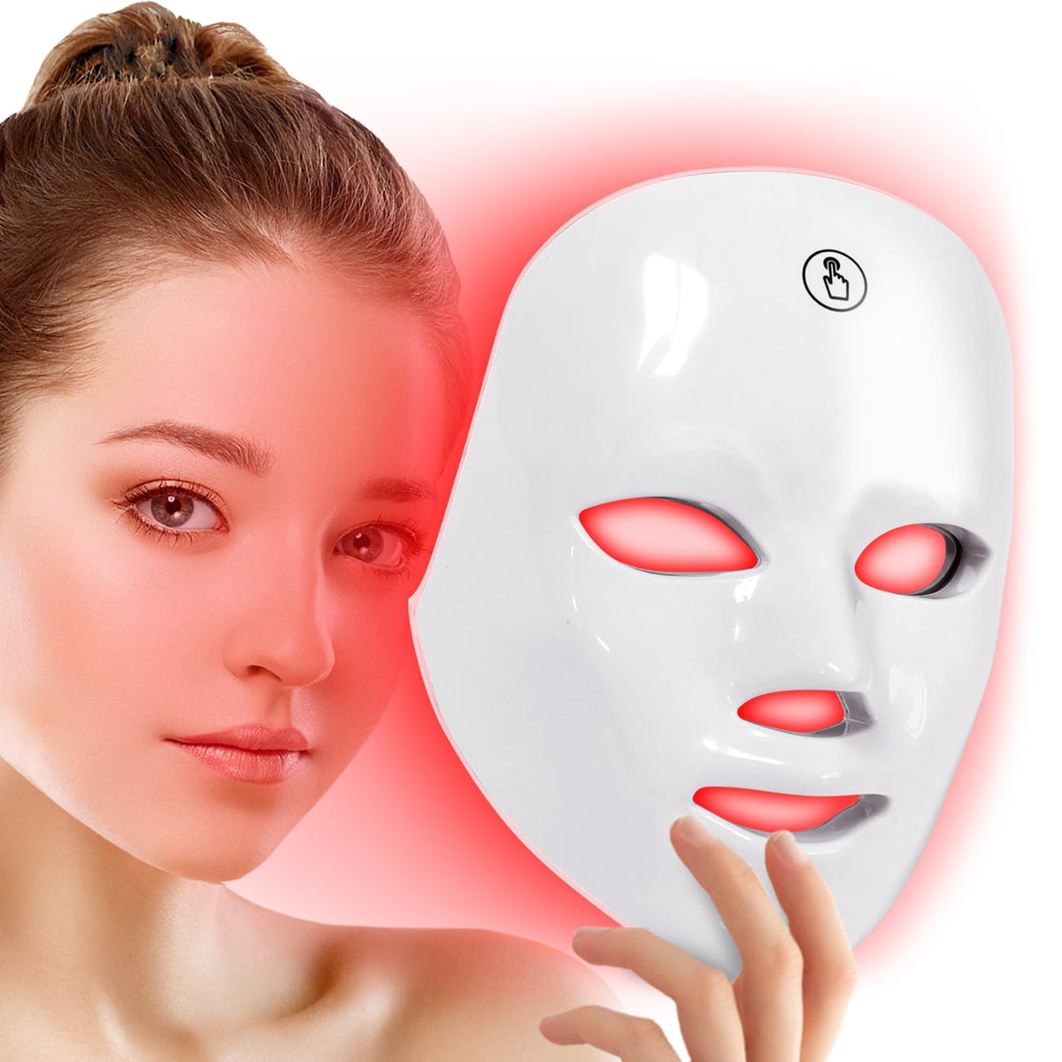 TGML LED mask blue light for at-home facial care