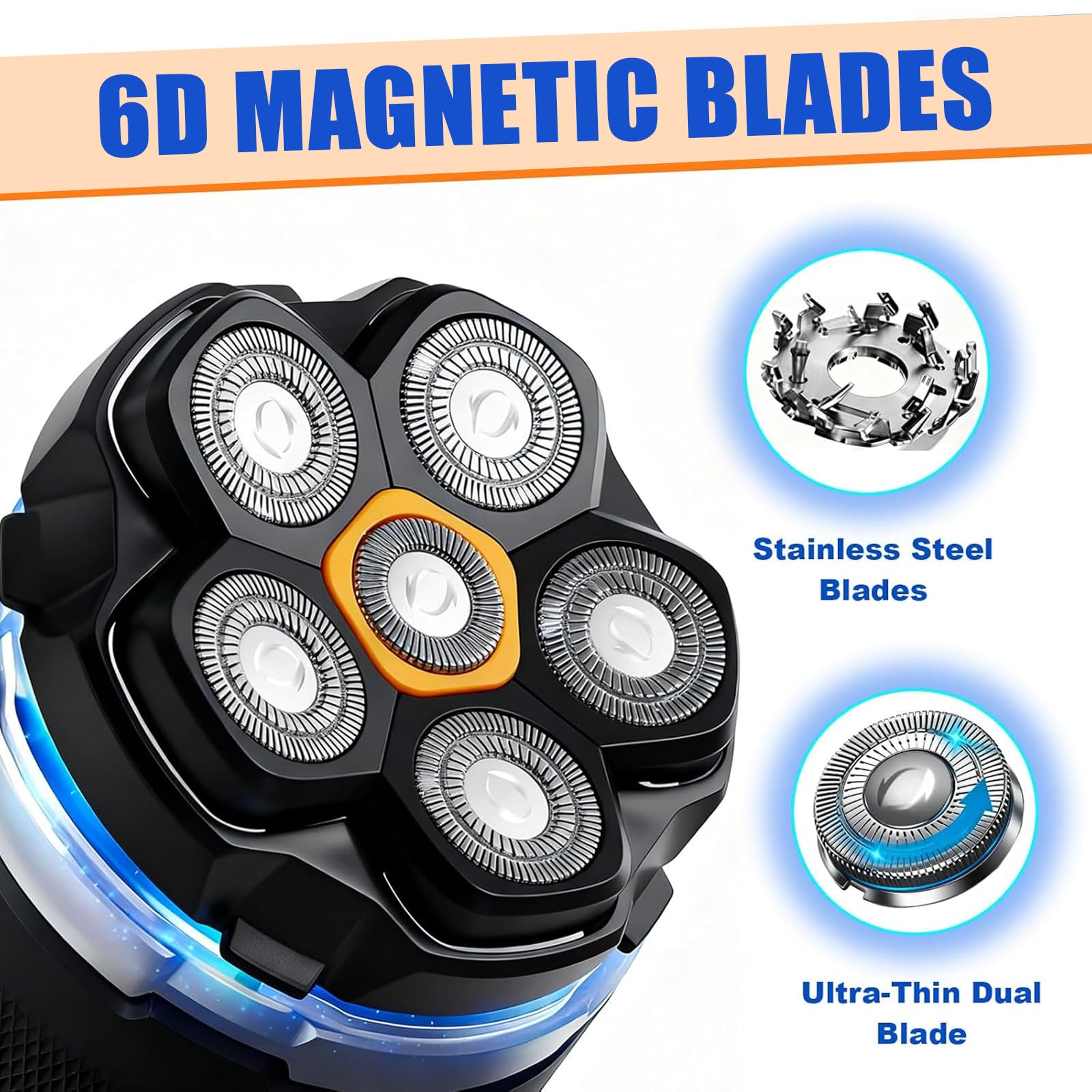 TGSBHIO waterproof blade head for wet or dry routines