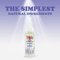 Thai Deodorant Stone Crystal Mist Lavender Jasmine emphasizes calming fragrance
