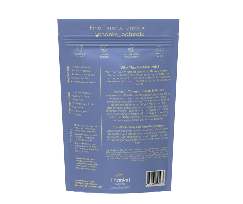 Thanks! Naturals Bath Fizz activates in warm water for spa-like relaxation.