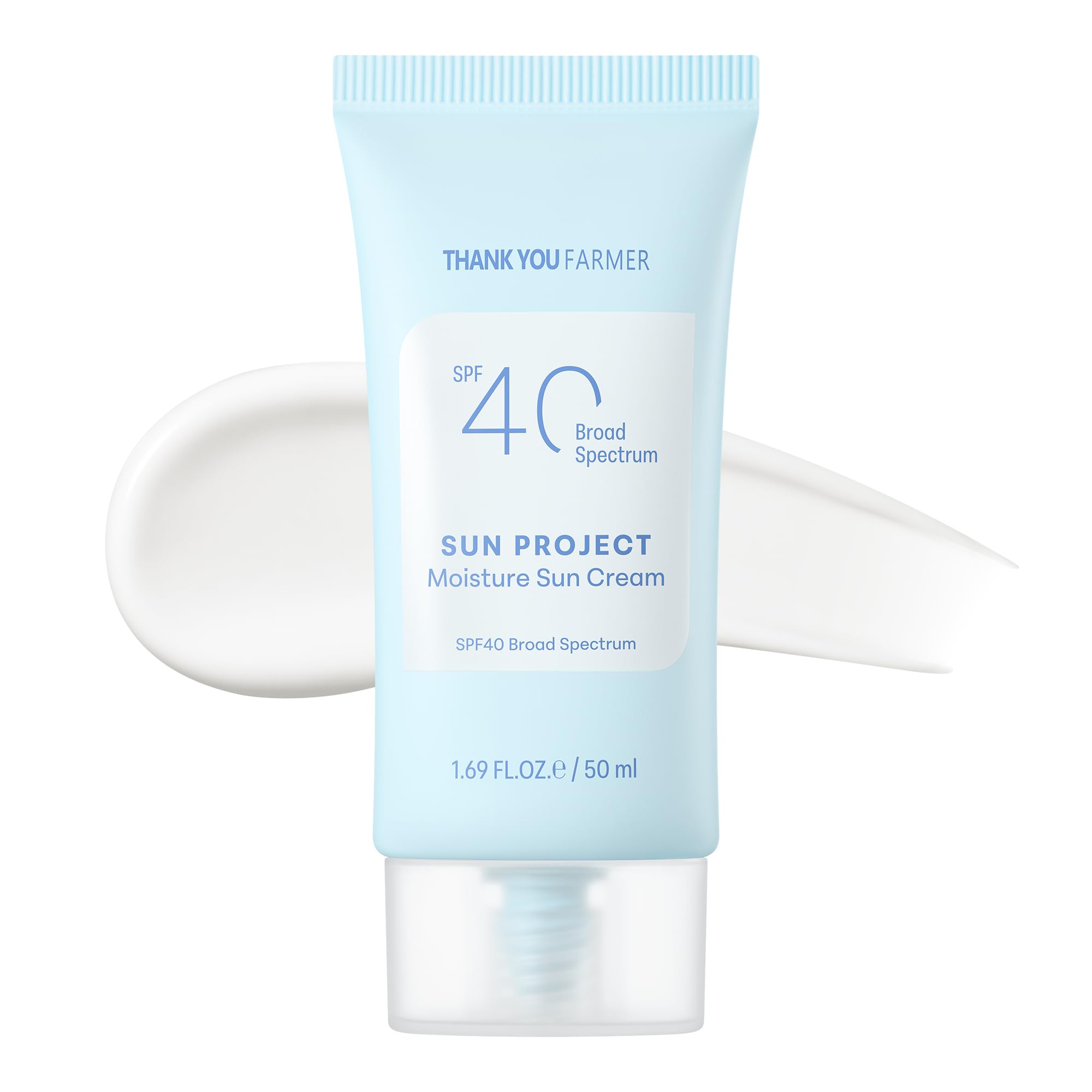 Thankyou Farmer Sun Project Moisture Sun Cream bottle providing daily SPF 40 protection