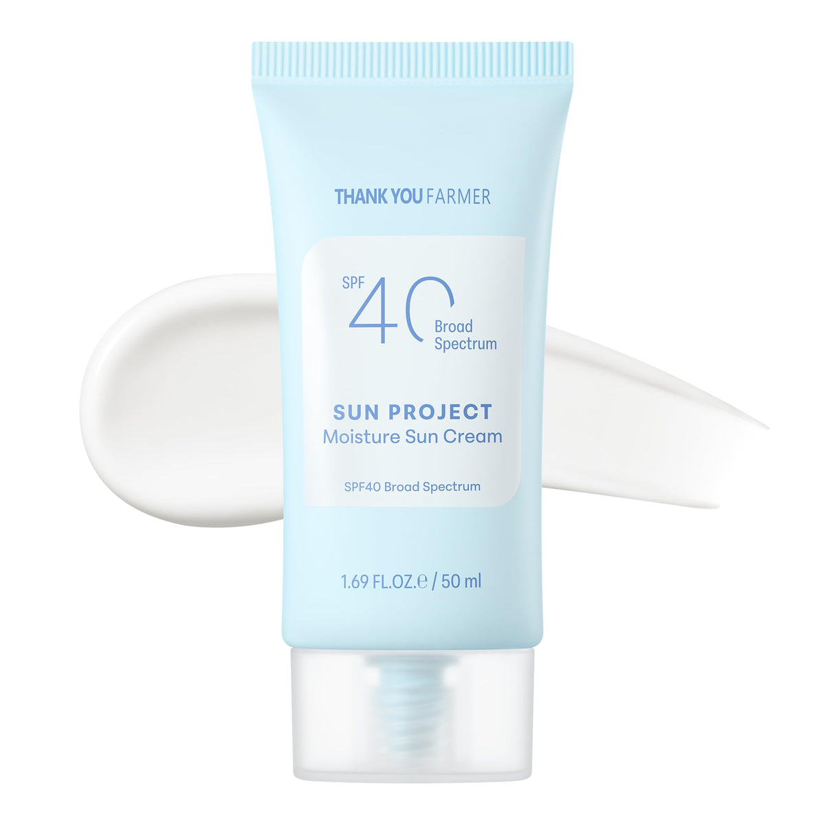 Thankyou Farmer Sun Project Moisture Sun Cream bottle providing daily SPF 40 protection