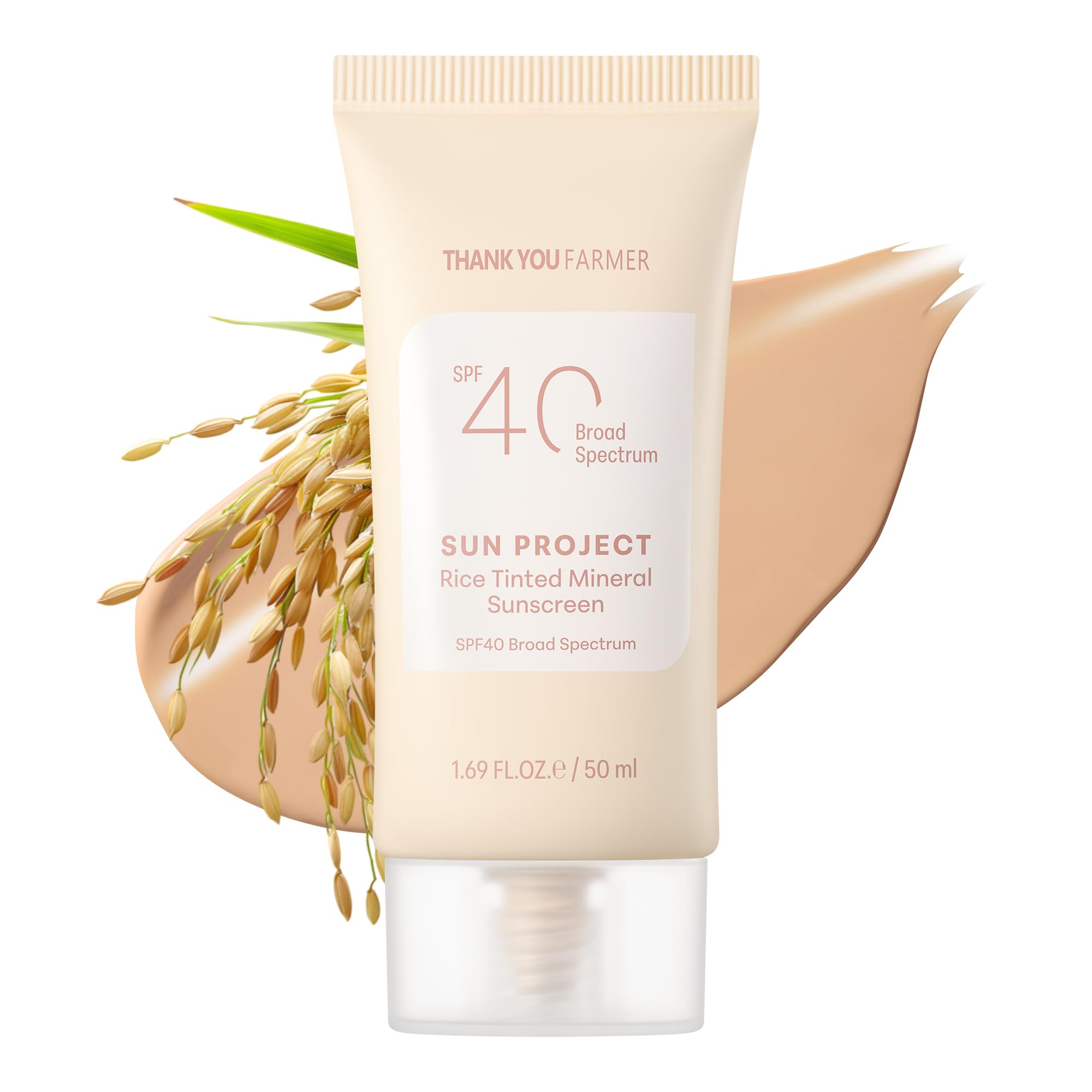 THANKYOU FARMER Sun Project bottle shows a natural, no-shine finish for daily wear.