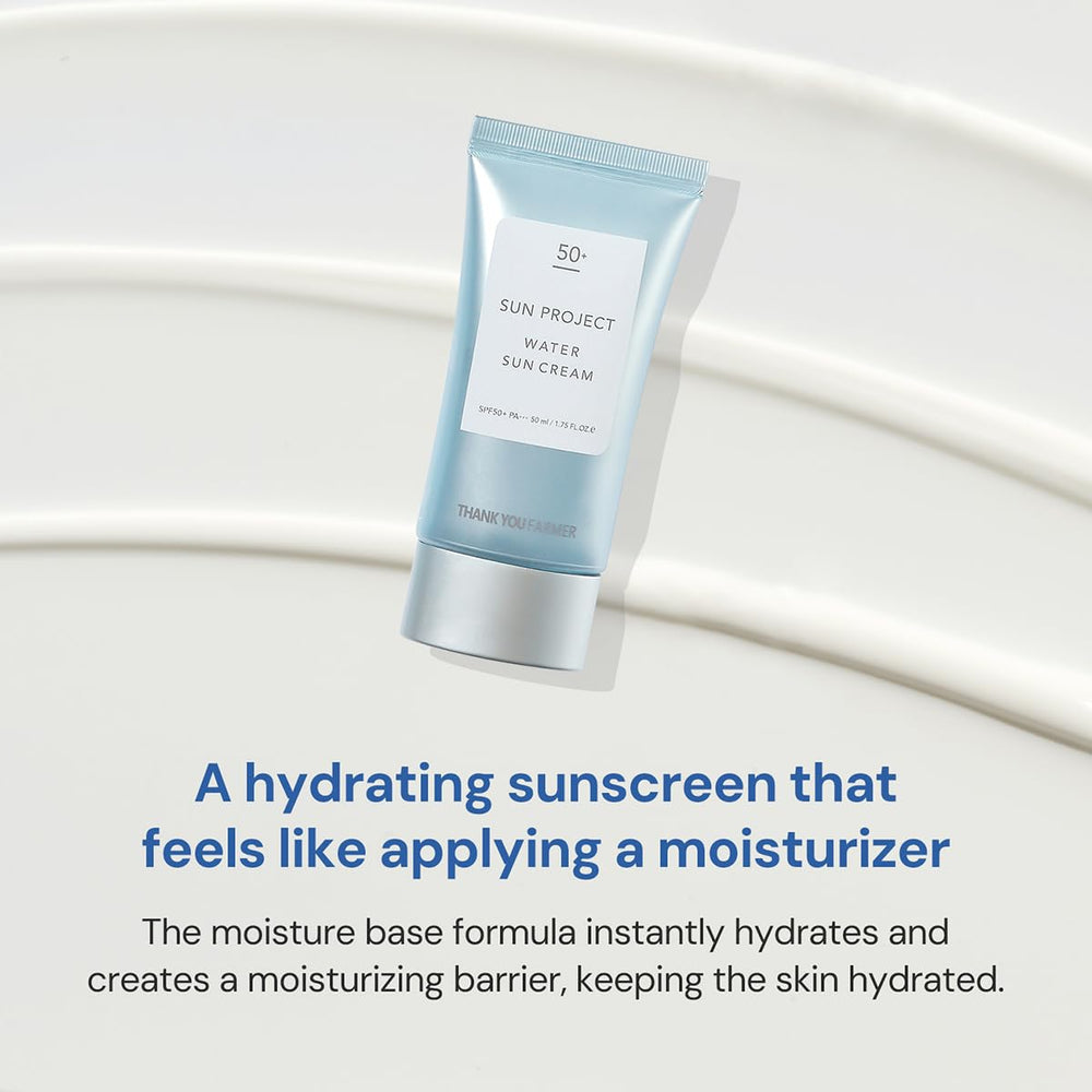 THANKYOU FARMER Sun Project Water Sun Cream compact 50ml for travel.