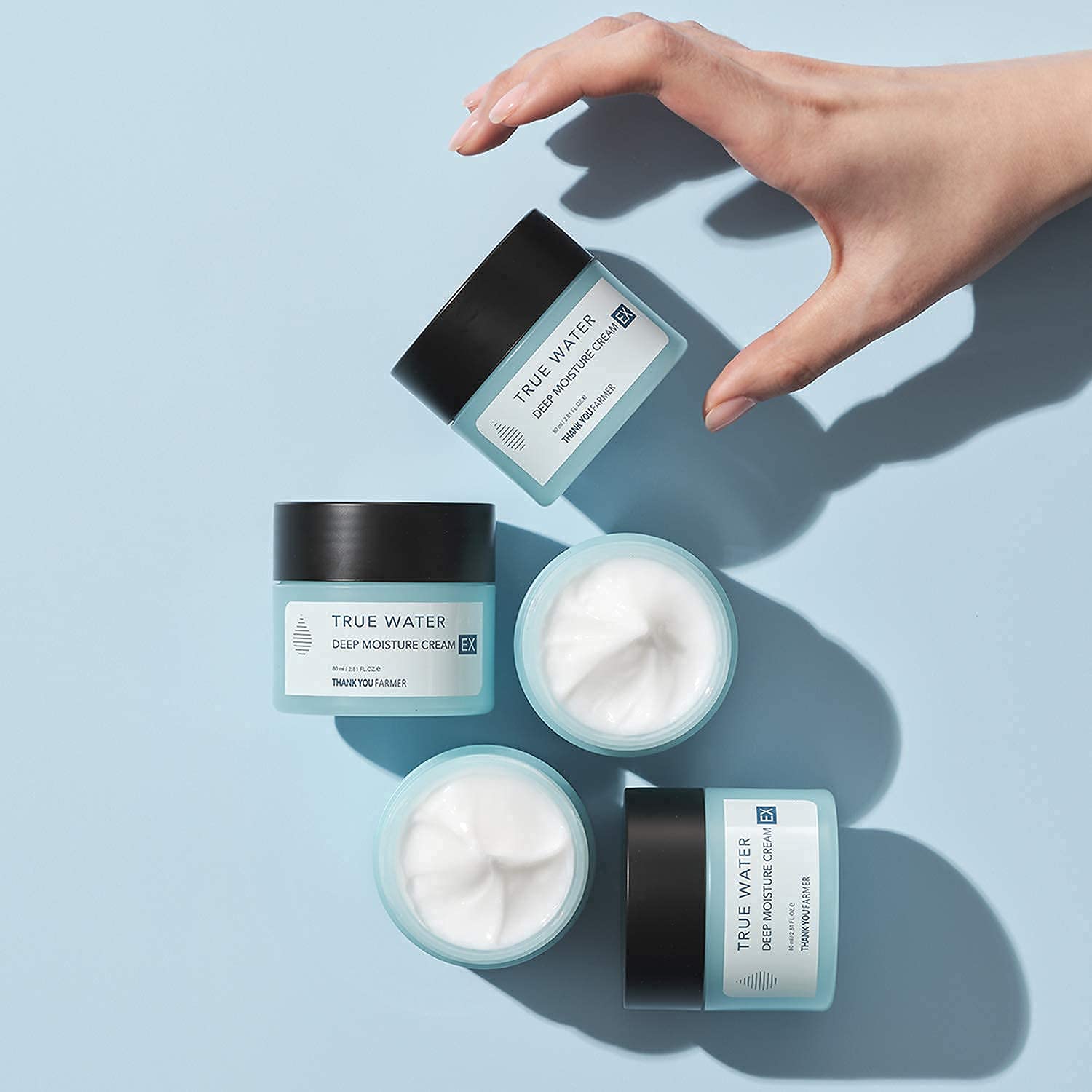 THANKYOU FARMER True Water Deep Moisture Cream EX skin-smoothing after application