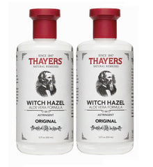 Thayers Original Witch Hazel bottle with Aloe Vera refreshes and smooths the skin
