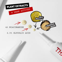 THAYERS Rapid Acne Treatment with niacinamide and glycolic acid for oil balance and exfoliation.
