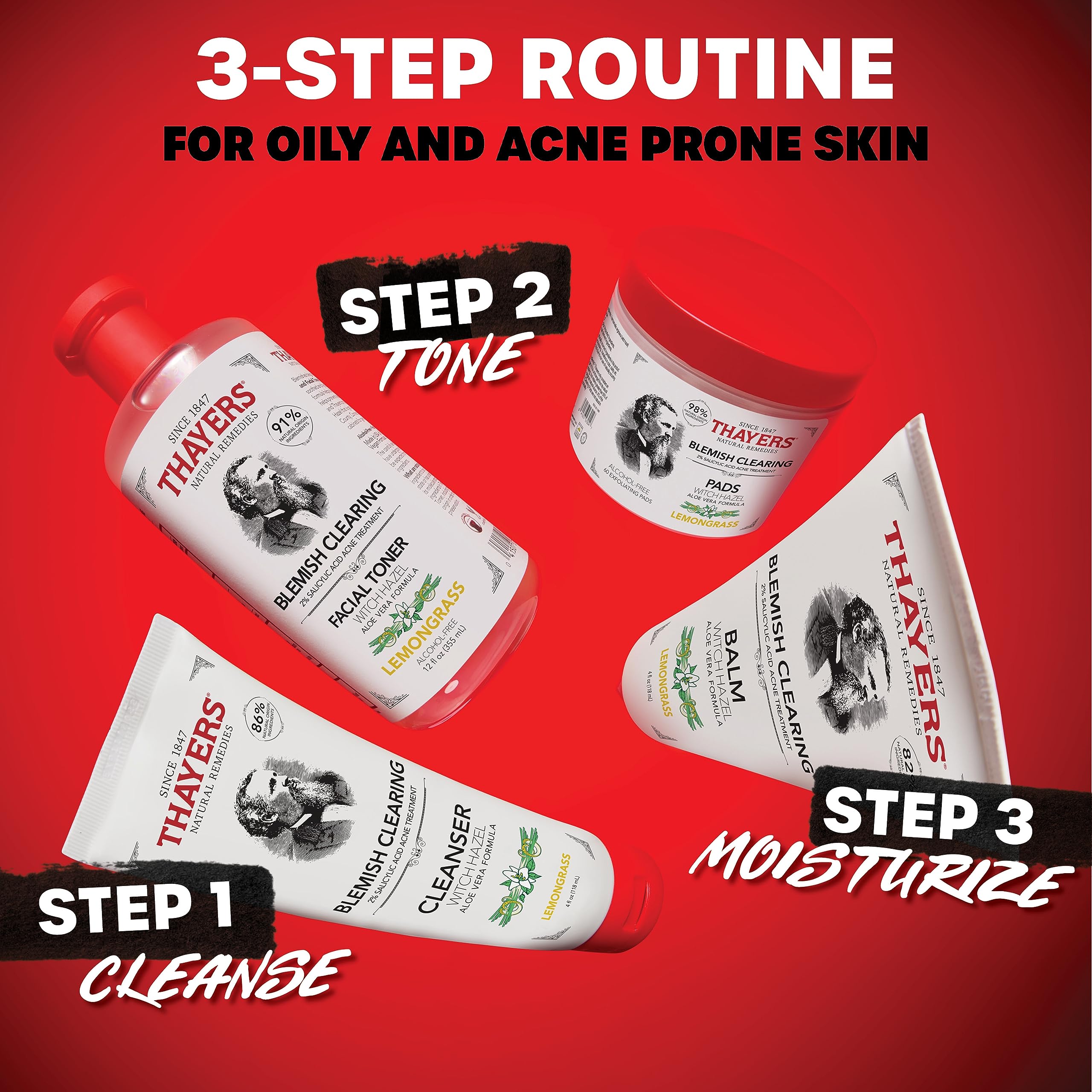 THAYERS sustainable packaging highlights recyclability and eco-friendly ethics.