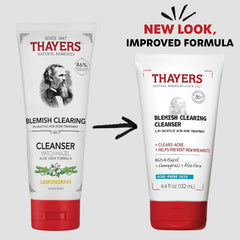 THAYERS Witch Hazel ingredients showcase organic witch hazel and aloe for soothing care.