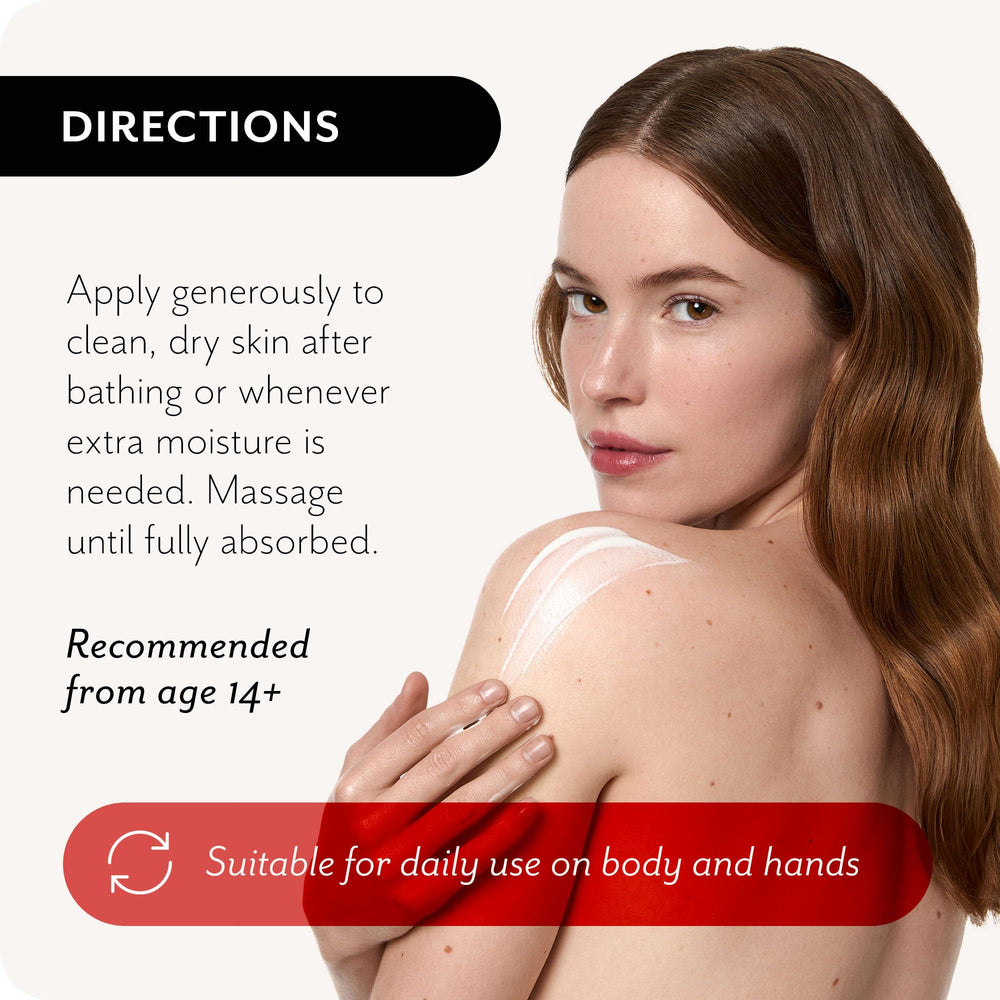 The Act BABA whipped cream demonstrates quick absorption for lightweight hydration on hands.