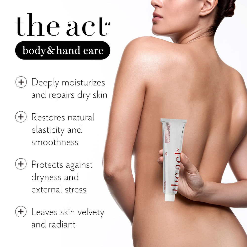 The Act BABA whipped cream with shea butter ingredients nourishes skin with natural oils.