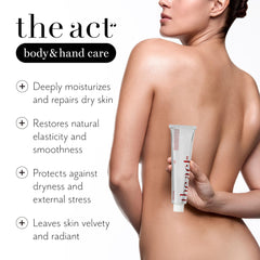 The Act BABA whipped cream with shea butter ingredients nourishes skin with natural oils.