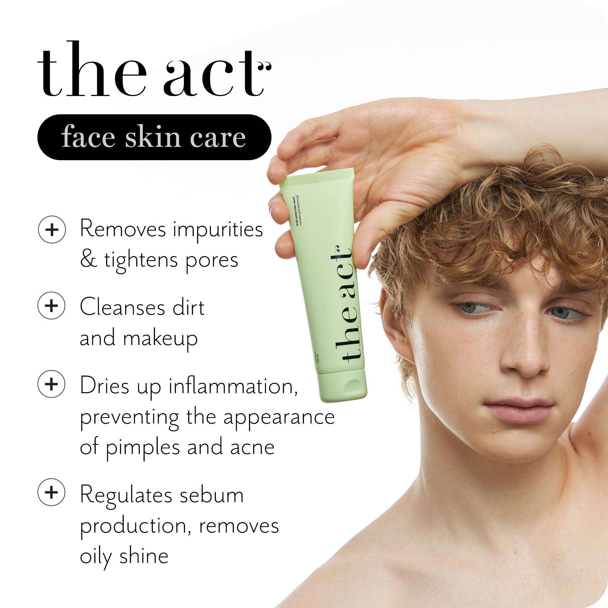 The Act niacinamide and aloe vera ingredients highlight soothing, balanced care
