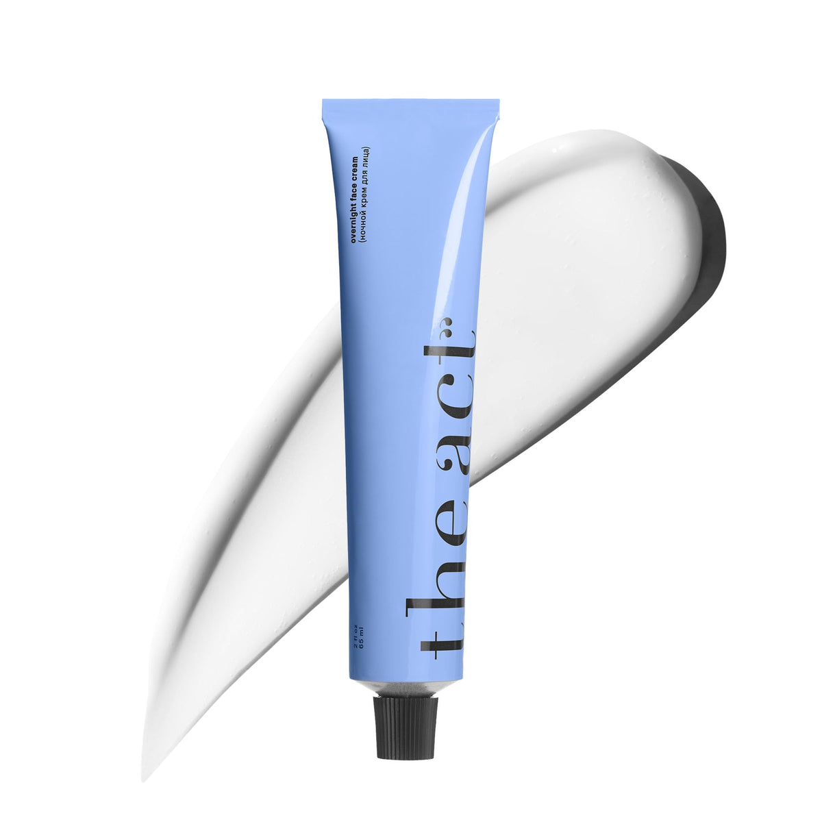 The Act Overnight Face Cream bottle pour shows easy nightly application for deep hydration.