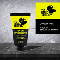 The Bald Theory SPF30 Scalp Moisturizer Shield fast absorption texture on scalp