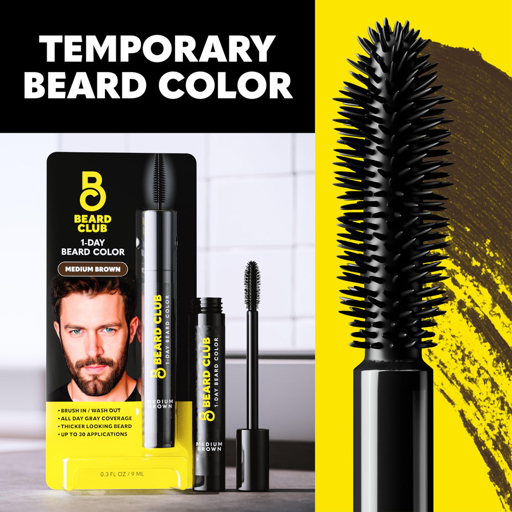 Compact bottle of The Beard Club 1 Day Dye