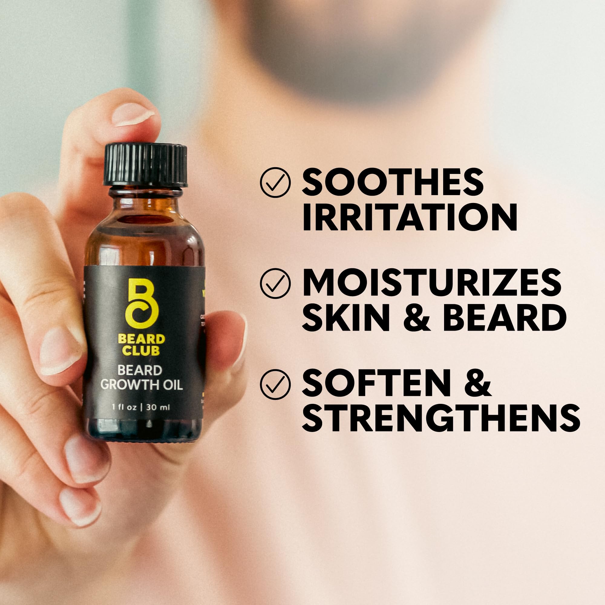 The Beard Club growth spray delivering hydration and nourishment for beard health