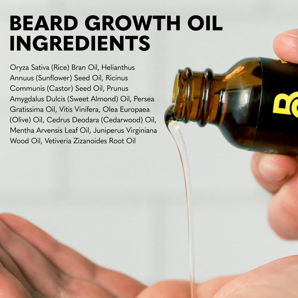 The Beard Club balm application on beard for hydration and control.