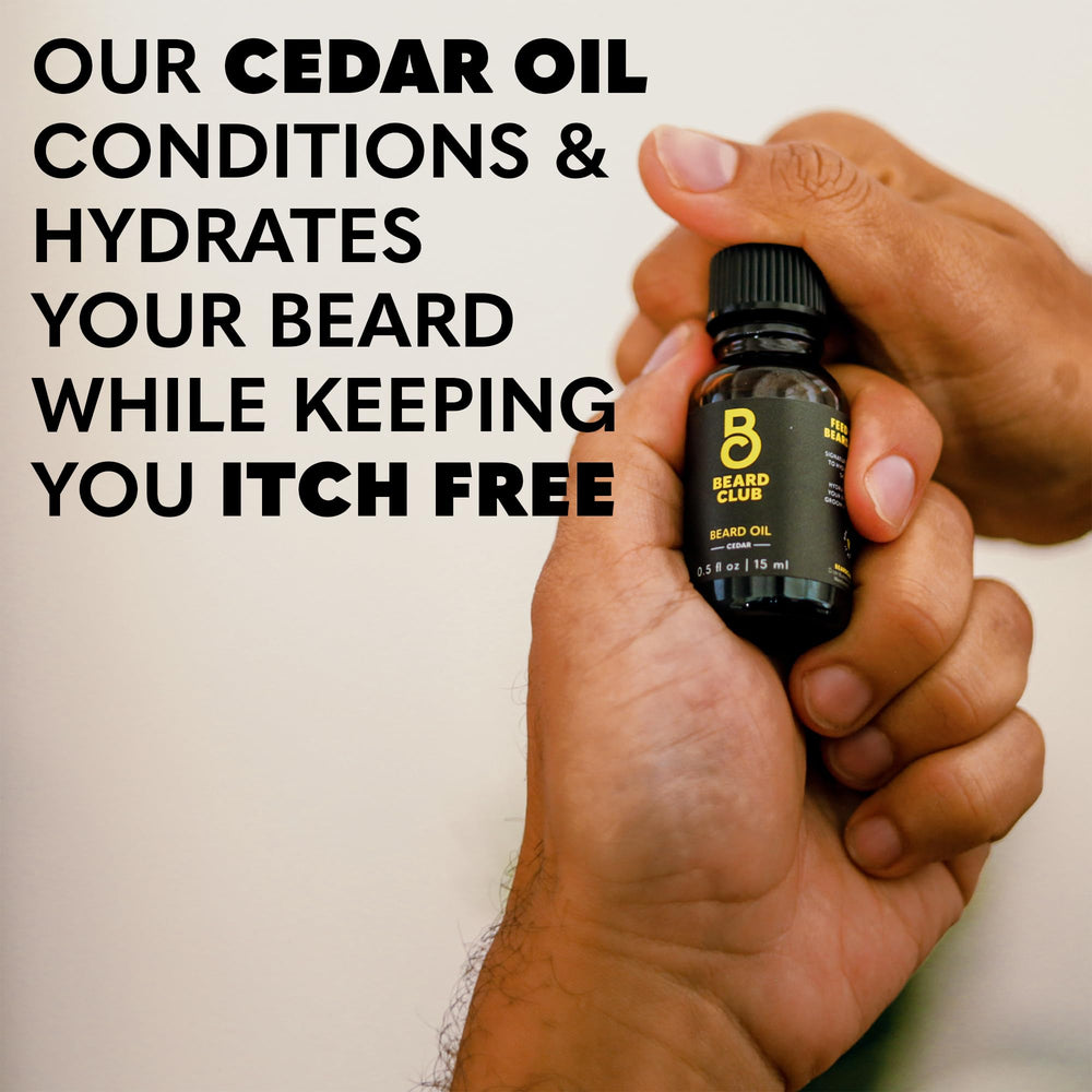 The Beard Club boar bristle brush evenly distributes oil and conditioner.