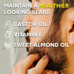 The Beard Club boar bristle brush distributes oil evenly and smooths beard texture