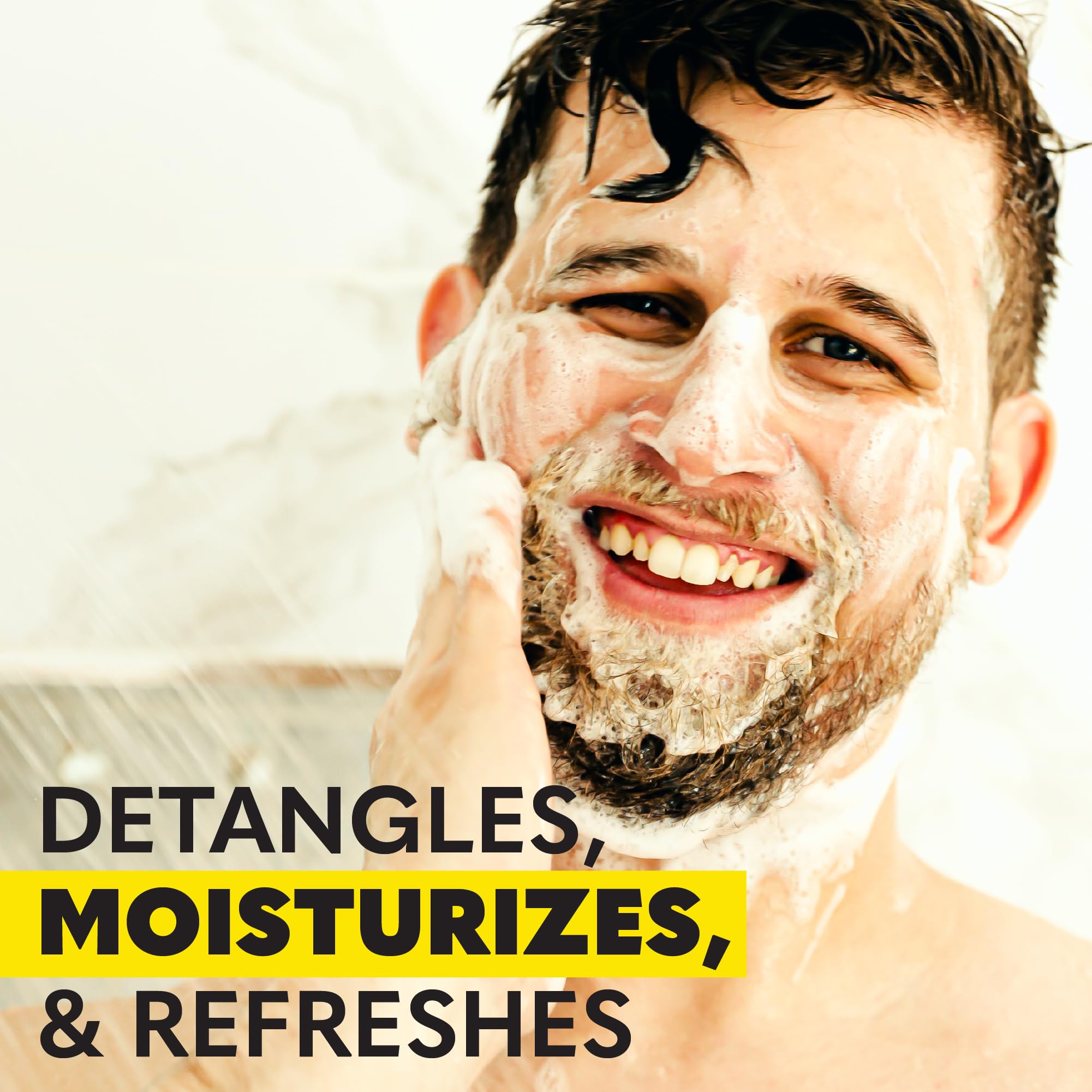 The Beard Club Citrus Beard & Face Wash after use leaves hydrated facial skin.