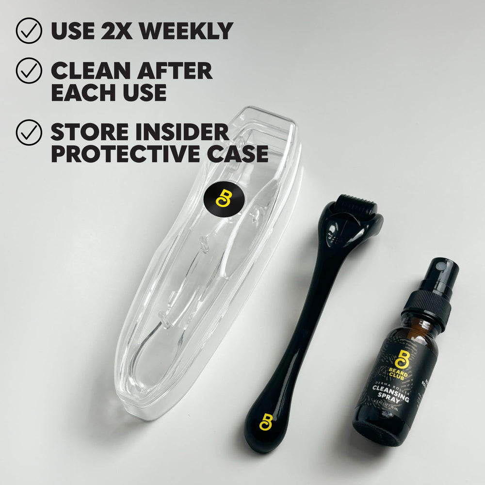 The Beard Club Derma Roller suitable for both men and women at home skincare.