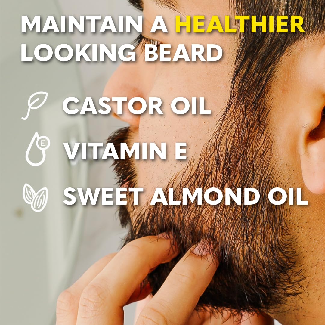 The Beard Club sandalwood balm tube providing non greasy hold