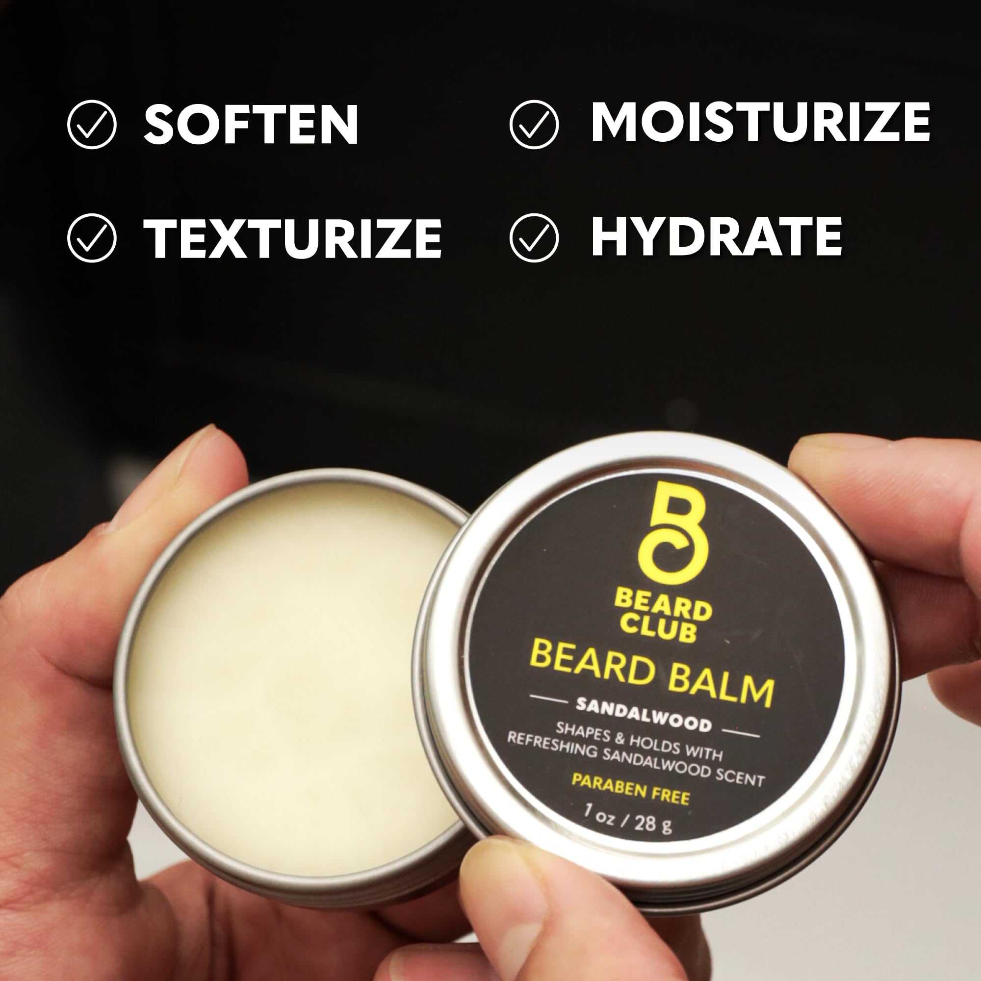 The Beard Club wooden comb detangles knots without static