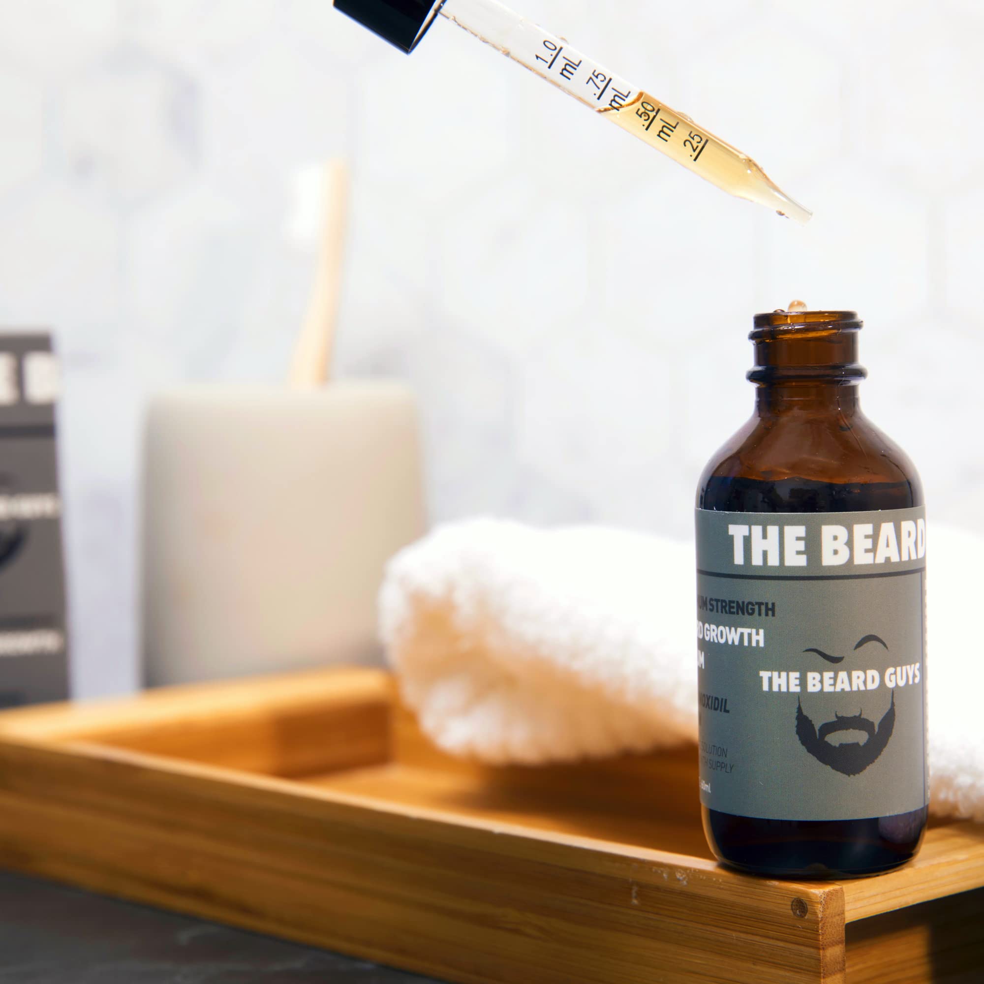 The Beard Guys Biotin ingredient supports conditioning for a fuller look.