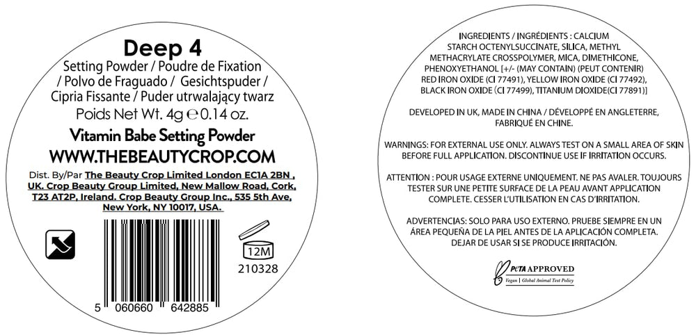 The Beauty Crop Vitamin Babe Setting Powder oil-control formula keeps makeup fresh.