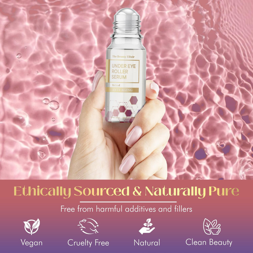 A Korean skincare routine moment featuring The Beauty Elixir eye roller