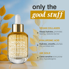The Beauty Elixir packaging on vanity conveys premium skincare appeal.