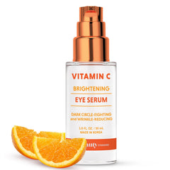 The Beauty Standard Vitamin C Under Eye Serum bottle closeup showcasing brightening hydration