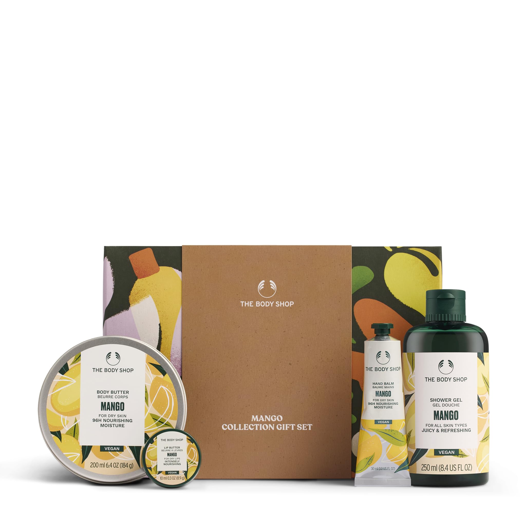 The Body Shop Mango Shower Gel bottle with tropical scent for refreshing daily showers.