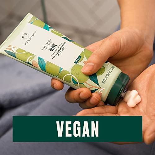 The Body Shop Olive Body Lotion features olive oil-rich formula for dry skin care.