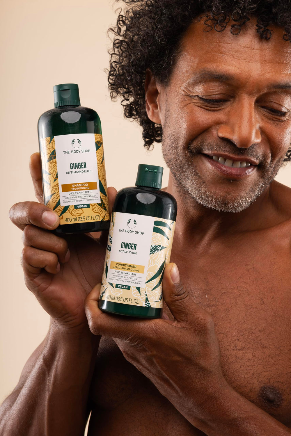 The Body Shop recycled-plastic bottle packaging demonstrates eco-conscious design.