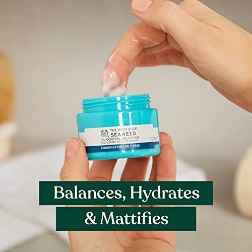 The Body Shop Seaweed Oil-Control Gel Cream gel texture shows quick absorption and a matte finish.