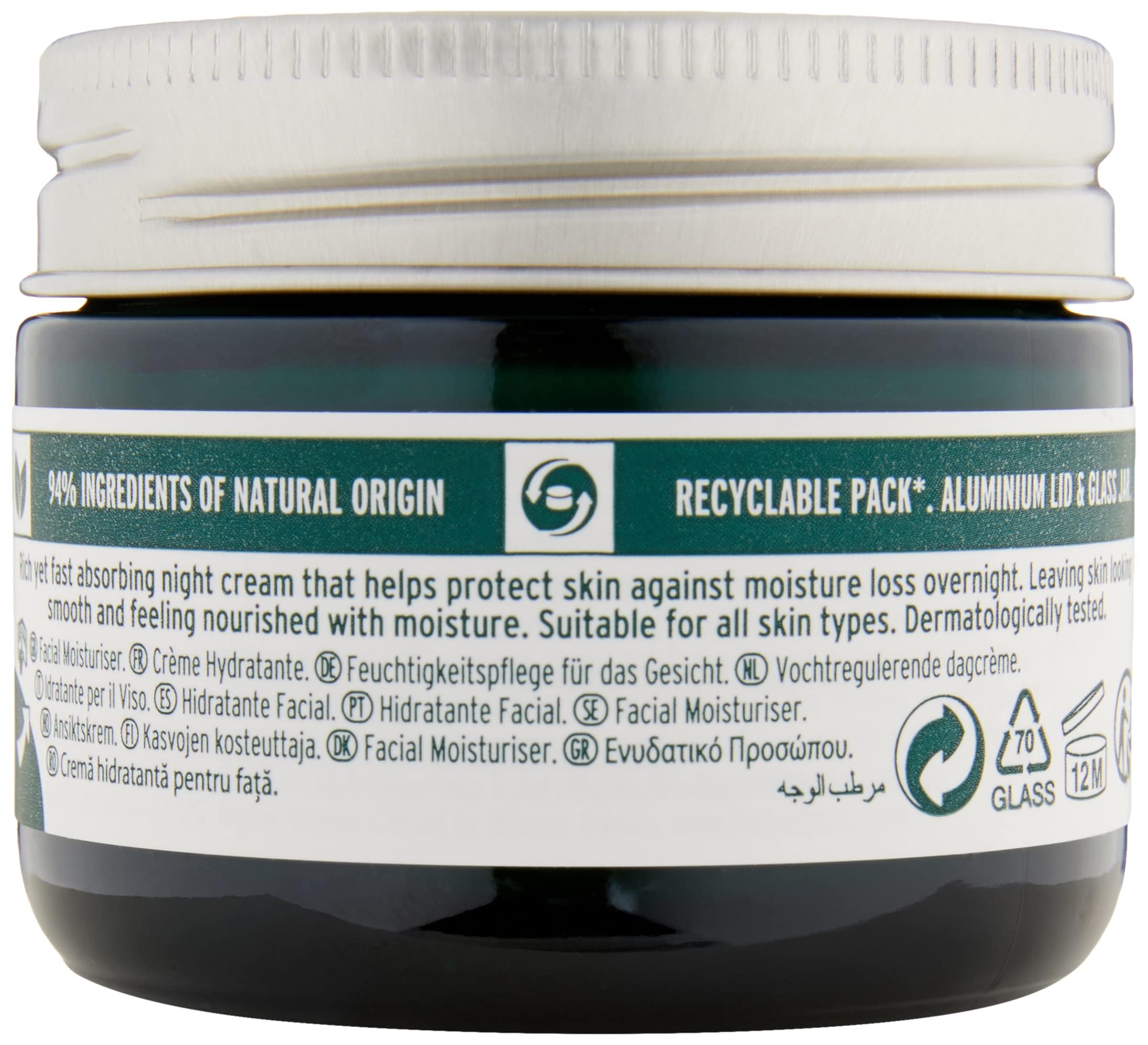 The Body Shop Vitamin E Night Cream application on skin for lasting moisture
