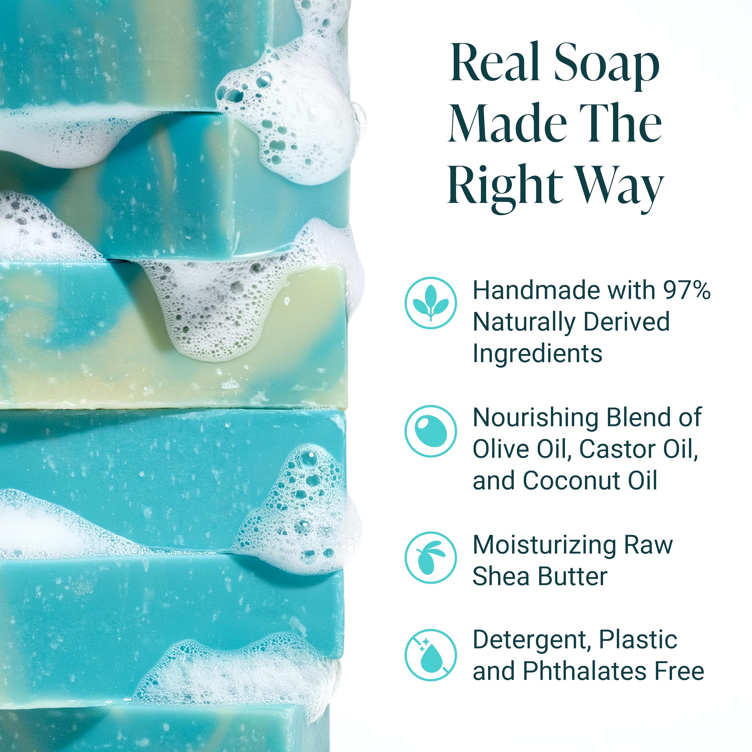 The Bubble Factory shea butter rich foam emphasizes deep moisturizing for dry skin.