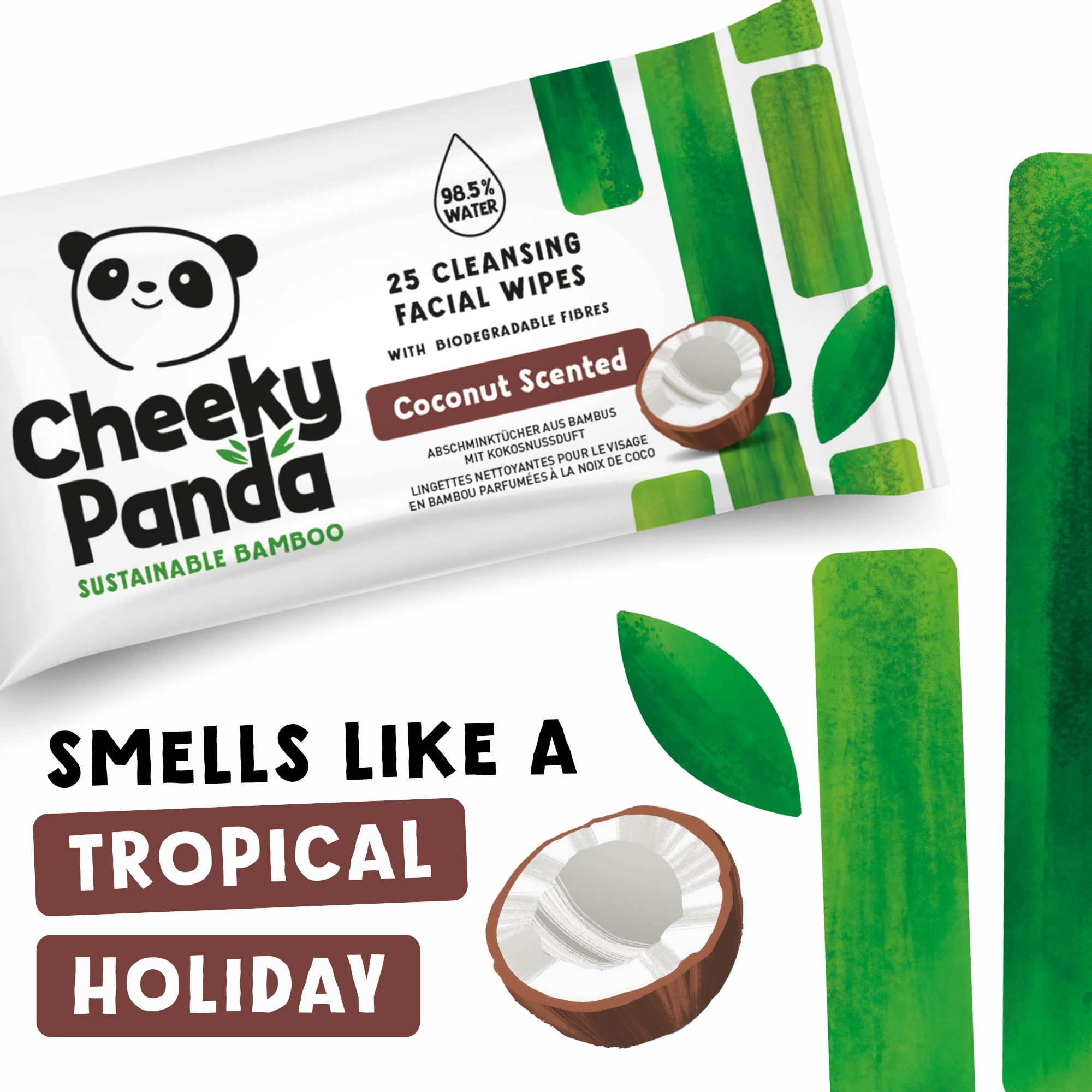 The Cheeky Panda cruelty-free logo reinforces compassionate brand values.