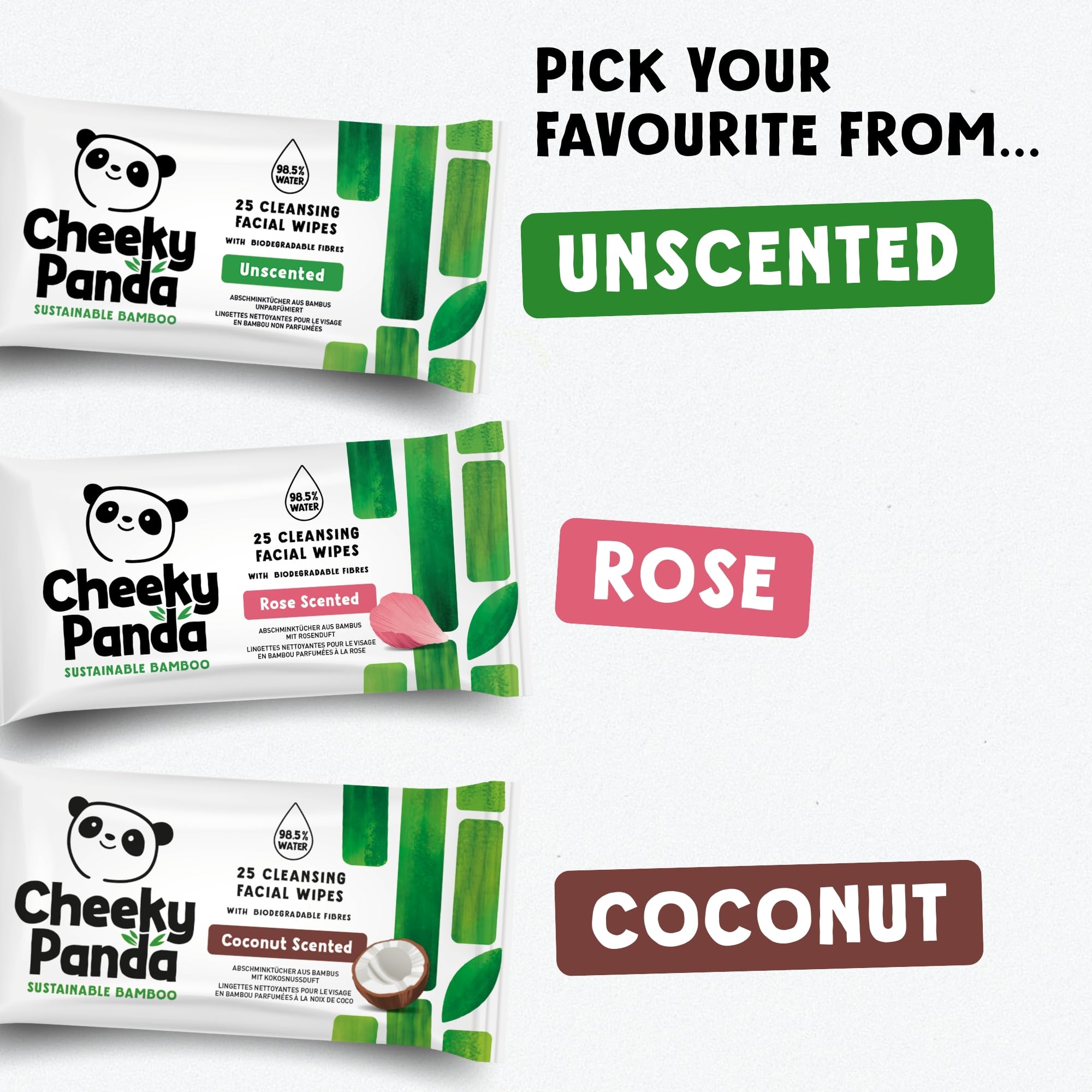 The Cheeky Panda on-the-go pack demonstrates convenient hygiene for travel.